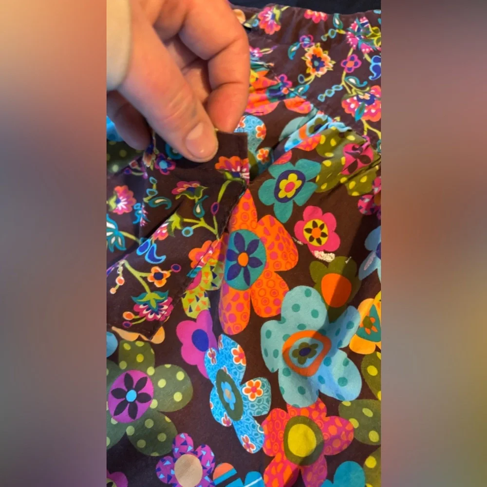 Kids Floral Apron Small Colorful Retro Cooking Art Craft Apron - Picture 3 of 4